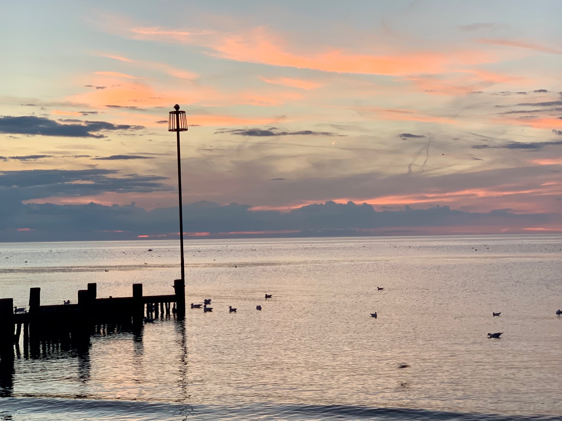 Hunstanton coast at sunset