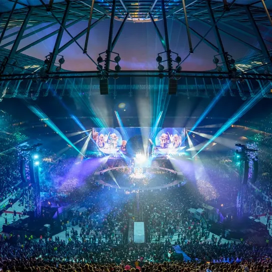 Concert inside Tottenham Hotspur Stadium